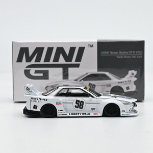 รถโมเดล MINIGT 1:64 Skyline GTR R32 <span class=keywords><strong>Kaido</strong></span> Works TAS 2025 ของเล่นเด็กผู้ชาย ของสะสม ของตกแต่งโต๊ะทำงาน - Product Image 6