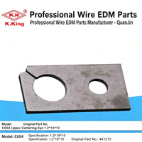 Pièces de machine de découpe à fil EDM CHARMILLES C004 Œil de centrage supérieur 1.2*19*10 ROBOFIL1000,2000 4000,6000,3XX,5XX 100.441.275