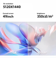 Moniteur de jeu incurvé OEM ODM 49 pouces 4K 5K 165Hz ultra-large LED 32:9 sans cadre avec haut-parleurs pour la maison, le bureau et les entreprises