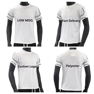 T-shirt décontracté léger pour <span class=keywords><strong>homme</strong></span> T50020 à manches courtes, respirant, séchage rapide, en polyester, avec logo, coupe ample et carrée, sous-vêtement vierge - Product Image 1