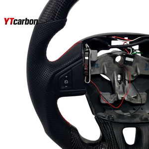 Volante de Fibra de Carbono Real Personalizado Estilo <span class=keywords><strong>Racing</strong></span> YTcarbon para <span class=keywords><strong>Clio</strong></span> Grandtour 08+, Accesorios Interiores para Auto - Product Image 2