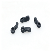 Boutons de serrage de cordon en plastique à trou unique, à surface texturée et nervurée, mini-boutons de réglage pour les attaches d'élastiques de masque
