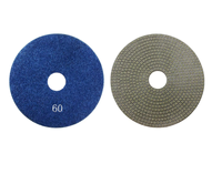 Pad Poles & Penggosok Lantai Resin Berlian 4 Inci 100mm untuk Batu Granit Marmer - Grit 50 yang Dapat Disesuaikan # -3000 #