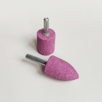 Têtes de meulage 16-30mm personnalisables OEM Pierre montée en céramique diamant Meuleuse rotative conique cylindrique abrasive à tige de 6mm