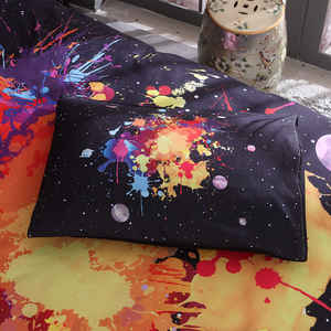 Kustom pola Planet cat air Modern penutup selimut ukuran penuh dan Set tempat tidur untuk anak laki-laki dan bergaya - Product Image 5