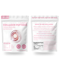 Poudre de Collagène Marin Végétalien Halal Personnalisable OME ODM pour Adultes, Sachet de Complément Alimentaire Beauté, Durée de Conservation de 24 Mois pour la Peau