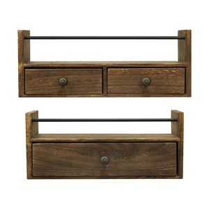 Estantes Flotantes Decorativos de Madera para <span class=keywords><strong>Pared</strong></span>, Color Marrón Oscuro, Estantes de Almacenamiento, Cajón de <span class=keywords><strong>Pared</strong></span>, Estantes Colgantes para <span class=keywords><strong>Pared</strong></span> - Product Image 2