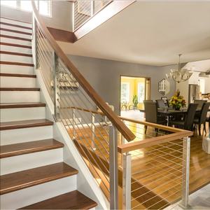 Barandilla de escalera de acero inoxidable antioxidante para uso en exteriores Diseño de Raling de escalera de aluminio Diseños de Raling de escaleras - Product Image 1