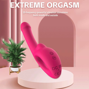 Cincin Jari Dildo Getar Isi Ulang untuk Titik <span class=keywords><strong>G</strong></span>, Pemijat Silikon Fleksibel, <span class=keywords><strong>Vibrator</strong></span> Lengkung, Senyap, Mainan Seks Dewasa untuk Wanita - Product Image 2