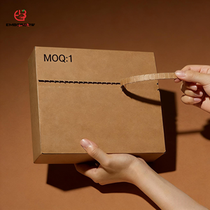 E-commerce Portable Kraft Mailer <b>Box</b> Corrugated Biodegradable Compostable Environmental Clothing Packaging <b>Box</b> - Product Image 1