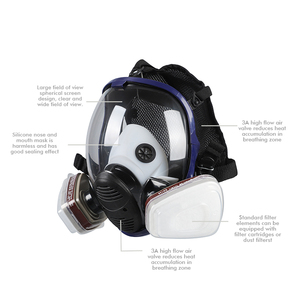 GM5930 <strong>Chemical</strong> <strong>Respirator</strong> Breathable Protective Full-face Cover Face <strong>Masks</strong> Work Industry - Product Image 4