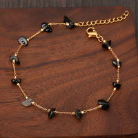 MIENTER mince chaîne en or gravé Bracelet barre en acier inoxydable Bracelet empilable personnalisé nom barre Bracelet pour les femmes
