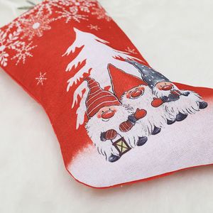 Bas <span class=keywords><strong>de</strong></span> Noël Flocon <span class=keywords><strong>de</strong></span> Neige Chaussettes <span class=keywords><strong>de</strong></span> Noël Suspendus Cheminée Arbre Cadeau Bonbons Sac Non-tissé - Product Image 5