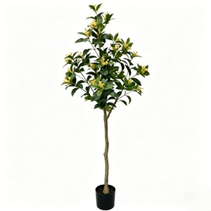 Fragrant-looking artificial <b>sweet</b> osmanthus branch with clustered tiny blooms for moon festival & tea table decor - Product Image 2