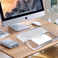 Support de clavier et de pavé tactile en acrylique compatible avec les claviers et pads magnétiques Apple Gen 2/3