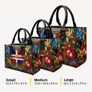 República Dominicana Está en <span class=keywords><strong>mi</strong></span> Sangre - Bolso de Mano de Cuero Personalizado - Regalo Personalizado para Ella MOQ 1 POD Envío Directo Bolsos de Mensajero para Mujer - Product Image 5