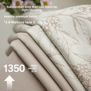 Rideaux <span class=keywords><strong>Ballon</strong></span> Occultants Insonorisés de Luxe en Tissu Épais Coton-Lin Moderne Toutes Saisons Personnalisables Haute Opacité - Product Image 2