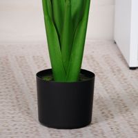 Plante artificielle d'intérieur Alocasia tropicale, feuille d'oreille d'éléphant Sarian en soie plastique moderne en pot pour sol, mariage, Noël