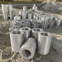 Coupleur de barres d'armature en acier au carbone et fer durable, presse d'extrusion mécanique filetée à froid pour la construction de bureaux, matériaux de construction en métal