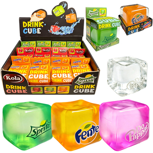 Juguete Antiestrés Dr Pepper en Forma de Cubo de Hielo, Blandito y Agradable al Tacto - Product Image 1