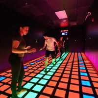 Tuile LED interactive de projection au sol pour jeu d'équipe, grande grille, prise universelle, multijoueur, jeu d'agilité et de saut, jeu d'activation