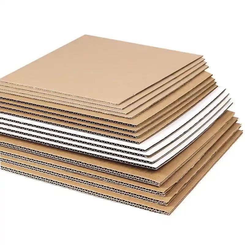 Eco-Friendly Recycled Materials Corrugated Cardboard Sheets 3mm Thick for Gift Packaging Shipping & Crafts