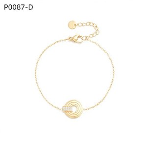 สร้อยข้อมือแฟชั่นประดับเซอร์โคเนีย P0087 สำหรับผู้หญิง เครื่องประดับคุณภาพสูง - Product Image 2