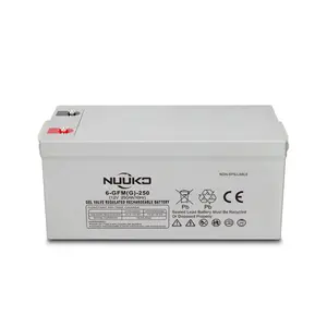 Nuuko Pin điện 12V 250AH cho năng lượng mặt trời giá nhà máy Trung Quốc năng lượng mặt trời Hệ thống lưu trữ pin M8 ABS Pin