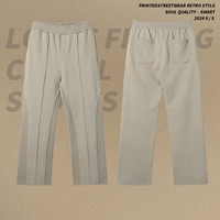 Nouveau pantalon de survêtement pour homme 365G en micro-velours, avec cordon de serrage, taille mi-haute, coupe ample, style décontracté urbain, pantalon droit en velours