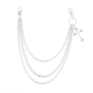 Hip Hop Fashion Punk Metal <b>Cross</b> Waist <b>Chain</b> For Men Halloween Accessory Zinc Alloy Multi Layered <b>Chain</b> With <b>Cross</b> Pendant - Product Image 5