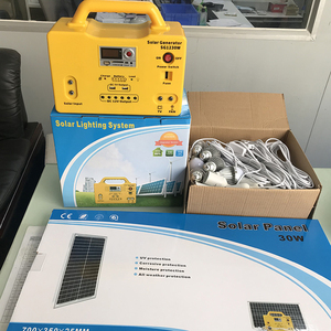 Xách tay mini DC LED nhà giá rẻ giá năng lượng mặt trời bảng điều khiển hệ thống chiếu sáng với đài phát thanh FM cho fan hâm mộ và TV ánh sáng - Product Image 2