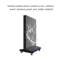 Pantalla LED Plegable y Removible para Interiores, con Soporte de Piso, P1.25 P1.87 P1.5 P2.5, Pantalla Vertical para Carteles LED