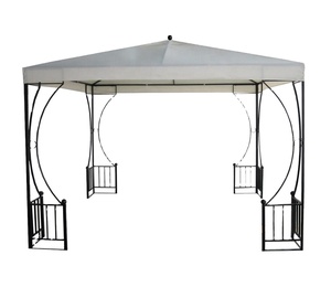 Pergola Pavillon Ornements Jardin Gazebo Parasol Acier/Métal Cadre Traité sous pression Nature <span class=keywords><strong>Bois</strong></span> Garages Auvents Carports - Product Image 5