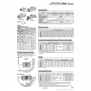 Actuador rotatorio del componente industrial de SMC Pneumatics - Product Image 1