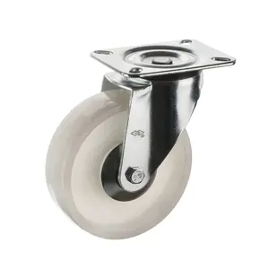 160Mm Swivel Nylon Castor Europese Type Industriële Caster 200kgs Zware Nylon Plastic Wiel Wielen