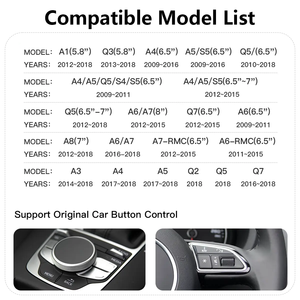 2012 - 2018 A6 A7 S6 S7 Auto ElectronicsワイヤレスApple CarPlay <span class=keywords><strong>Android</strong></span> Audi Auto Integrationキット用自動改造2012-2018 - Product Image 6