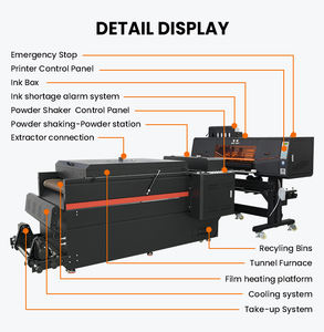 Machine d'impression de t-shirts 24 pouces de <span class=keywords><strong>choix</strong></span>, impression jet d'encre DTF rouleau à rouleau avec séchage par vibration intégré - Product Image 3