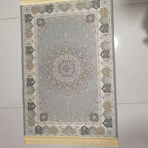 Alfombra de oración suave con flecos, alfombra de oración bordada de lujo para regalo - Product Image 1