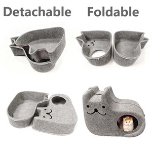 Faltbares Abnehmbares Filz-Haustierhaus für Hunde und Kleintiere, Solides Design, Werkzeugfreie Einfache Montage, Tragbares Katzenbett - Product Image 2