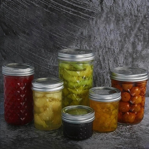 Thủy tinh Mason lọ nồi 8 oz đóng hộp lọ Jelly lọ với thường xuyên bạc có nắp đậy lý tưởng cho Mứt Mật Ong ủng hộ đám cưới tắm - Product Image 3