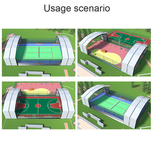 Spor alanları ve etkinlikler için geri çekilebilir spor çadırı mobil Sunroom çevre dostu malzemeler güvenli ve dayanıklı - Product Image 5