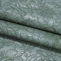 Cuir PVC gaufré motif floral rétro 1,0 mm pour sacs à main, trousses de maquillage, sacs cosmétiques, revêtements de canapé