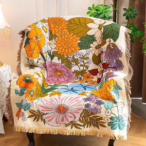 Оптовая продажа, тканые жаккардовые одеяла для кемпинга - Product Image 5