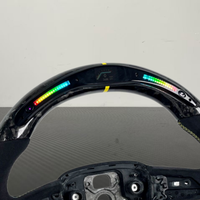 Volant de direction en fibre de carbone forgée en daim LED personnalisé YZ pour Lamborghini Gallrado Urus Aventador Hurcan