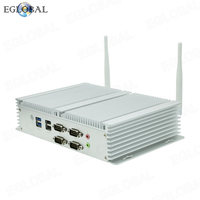Mini PC Industrial sin Ventilador EGLOBAL, Intel N100, 4 Núcleos, TDP 6W, con 4*USB3.0, 4*USB2.0, 128GB RAM, SSD/HDD, Computadora Pequeña Silenciosa