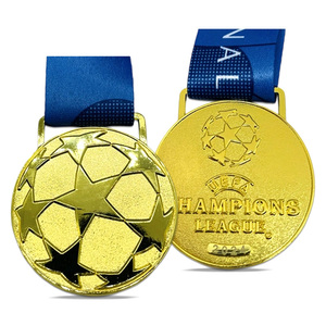 Medalla Deportiva Personalizada de Fútbol, Medalla Redonda de Esmalte Suave con Cinta, Premio para Competencias Dinámicas y Energéticas, Reconocimiento para Eventos Grupales - Product Image 2