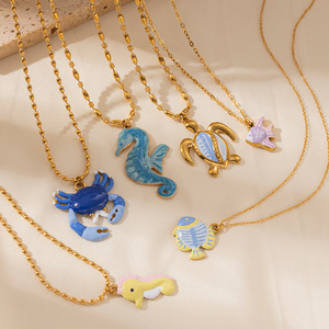 Collana pendente in acciaio inossidabile 18K, - Product Image 6