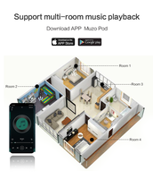 Amplificateur audio domestique professionnel Hi-Fi WiFi pour amplificateurs et récepteurs stéréo AUX pour système de cinéma maison