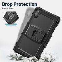 Étui rigide en silicone épais anti-chute pour Huawei MatePad SE 11 pouces 2024 avec béquille
