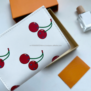 Cheery <b>Long</b> Fashion Clutch <b>Bag</b> Embroidered Luxury Zipper Leather Women Clutch Wallets for Big Capacity - Product Image 3